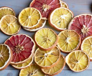 Сушеные апельсины и лимоны -сушим в духовке.
